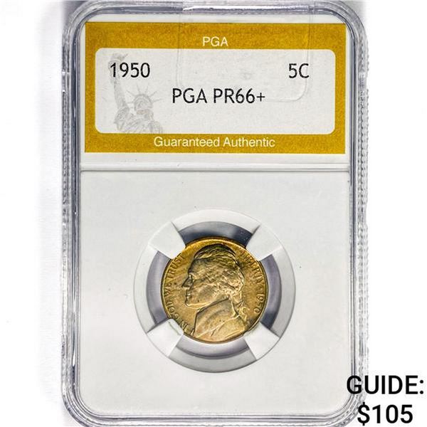 1950 Jefferson Nickel PGA PR66+