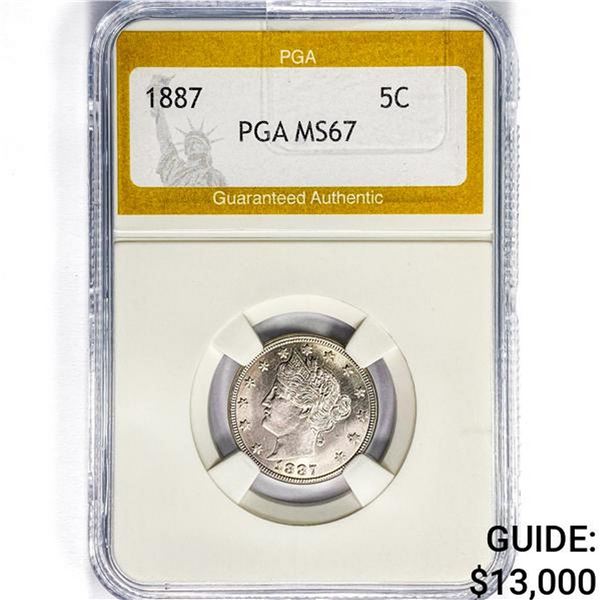 1887 Liberty Victory Nickel PGA MS67