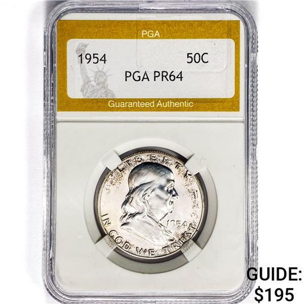 1954 Franklin Half Dollar PGA PR64