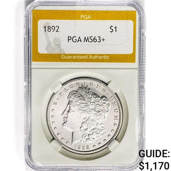 1892 Morgan Silver Dollar PGA MS63+
