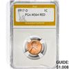 Image 1 : 1917-D Wheat Cent PGA MS64 RED