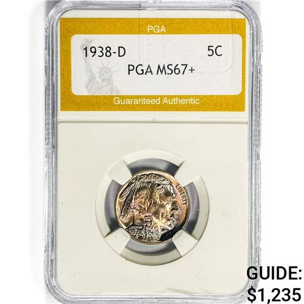 1938-D Buffalo Nickel PGA MS67+