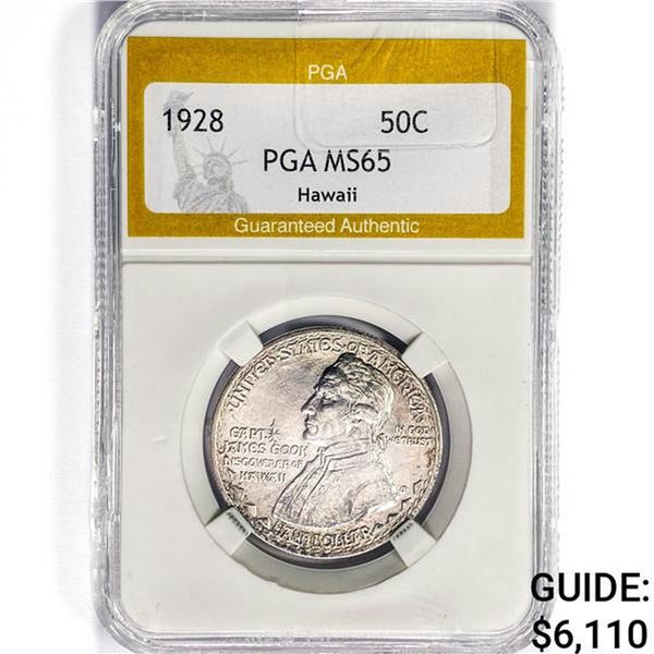 1928 Hawaiian Half Dollar PGA MS65