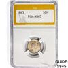 Image 1 : 1865 Nickel Three Cent PGA MS65