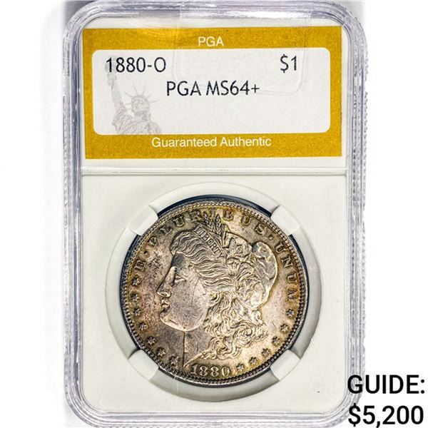 1880-O Morgan Silver Dollar PGA MS64+