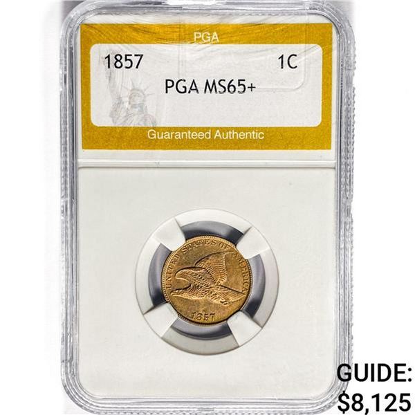 1857 Flying Eagle Cent PGA MS65+
