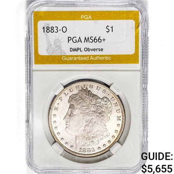 1883-O Morgan Silver Dollar PGA MS66+ DMPL OBV