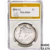Image 1 : 1890-CC Morgan Silver Dollar PGA MS64