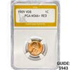 Image 1 : 1909 VDB Wheat Cent PGA MS66+ RED