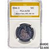 Image 1 : 1846-O Seated Lib. 50C PGA AU58 MED. Date, RPM, WB