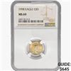 Image 1 : 1998 $5 American Gold Eagle NGC MS69