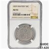 Image 1 : 1839 Seated Liberty Half Dollar NGC AU53 Drapery
