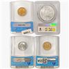 Image 2 : [4] 3 5C, 1 $1 ANACS,PCGS MS 1925-1960