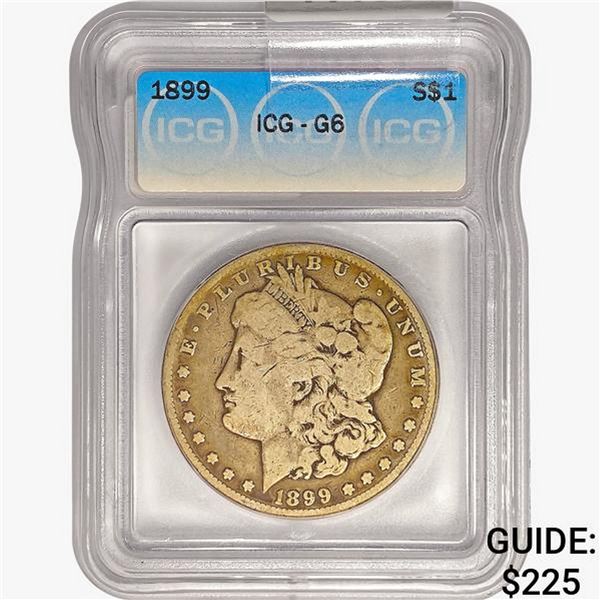 1899 Morgan Silver Dollar ICG G6