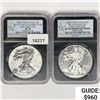 Image 1 : 2013-W Set [2] Silver Eagle NGC SP70, PF70 One Rev