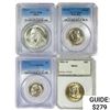 Image 1 : 1944-1979 Set [4] 5C, 50C, S.B.A.$1, Ike $1 MS