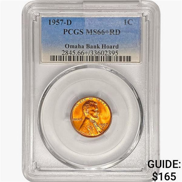 1957-D Wheat Cent PCGS MS66+ RD
