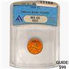 Image 1 : 1955 Wheat Cent ANACS MS66 RED