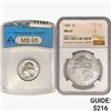 Image 1 : [2] 1887 & 1951 1 25C, 1 $1 NGC,ANACS MS