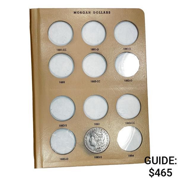 1883-1889 Morgan Dollar Book [5 Coins]