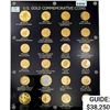 Image 1 : 1984 US Commem Gold Set, 2.85oz Gold (24 Coins)