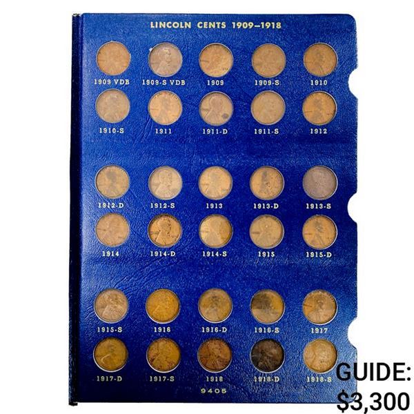 1909-1940 Lincoln Cent Book (89 Coins)