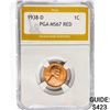 Image 1 : 1938-D Wheat Cent PGA MS67 RED
