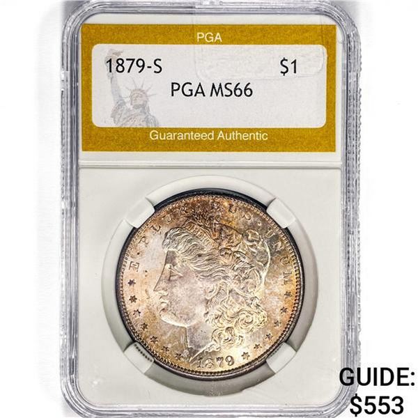 1879-S Morgan Silver Dollar PGA MS66