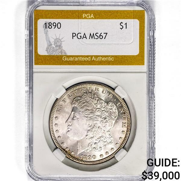 1890 Morgan Silver Dollar PGA MS67
