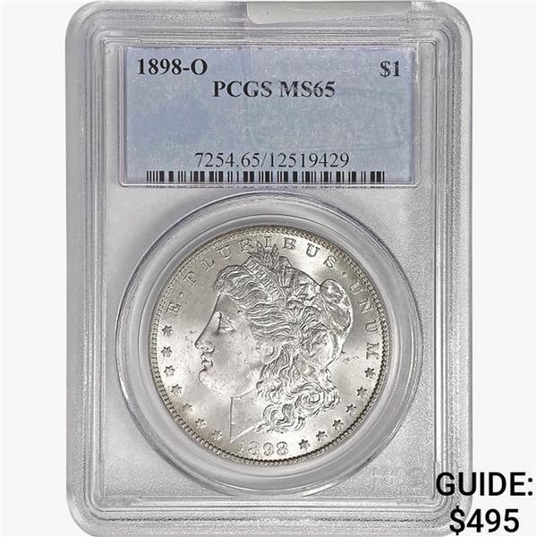 1898-O Morgan Silver Dollar PCGS MS65