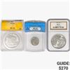 Image 1 : [3] 1923 & 1943 2 $1, 1 5C NGC,ANACS MS
