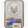 Image 2 : 2021-W Silver Eagle NGC REV PF69 Heraldic Eagle T-