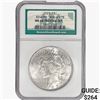 Image 1 : 1923 Silver Peace Dollar NGC MS64 Prestige Set, Bi