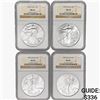 Image 1 : [4] 1998 Silver Eagle NGC MS69