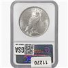Image 2 : 1922 Silver Peace Dollar NGC MS63 Fitzgerald COLL.