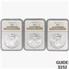 Image 1 : [3] 1998 Silver Eagle NGC MS69