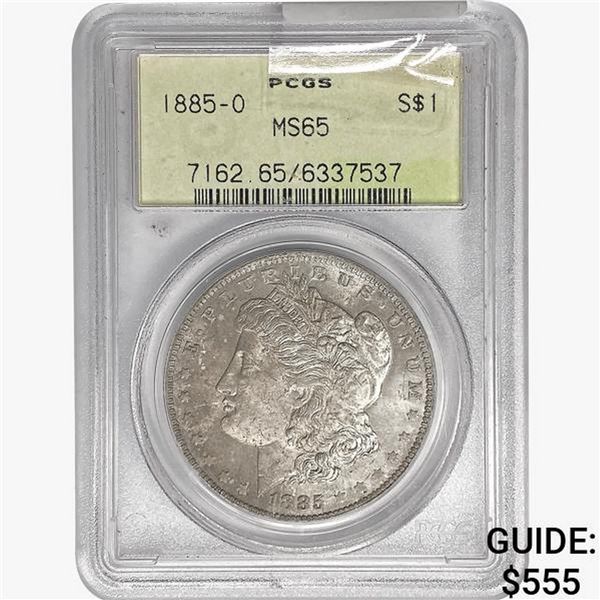 1885-O Morgan Silver Dollar PCGS MS65
