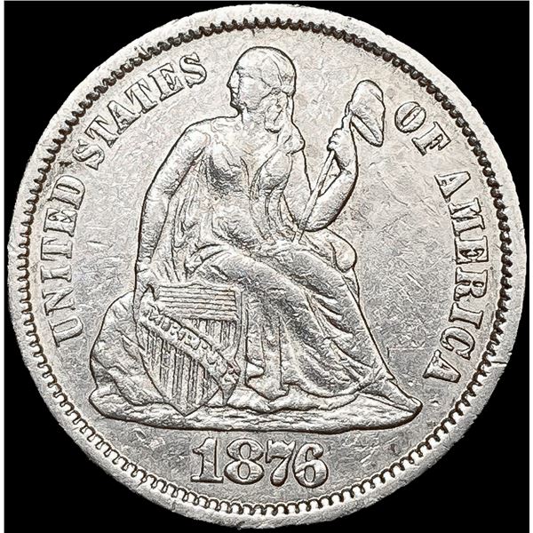 1876 Seated Liberty Half Dime CLOSELY UNCIRCULATED