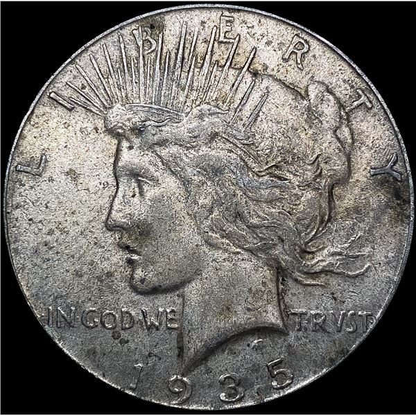 1935 Silver Peace Dollar CLOSELY UNCIRCULATED