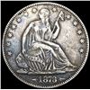 Image 1 : 1873 Arws Seated Liberty Half Dollar CLOSELY UNCIR