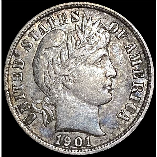 1901 Barber Dime CLOSELY UNCIRCULATED