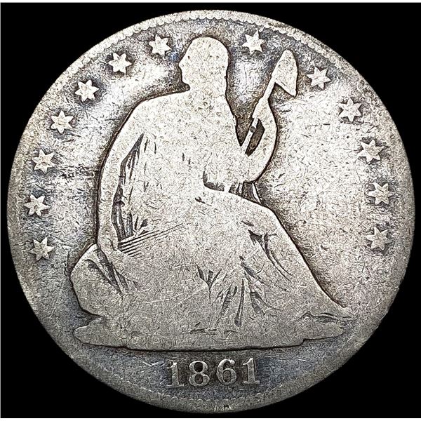 1861-O Seated Liberty Half Dollar NICELY CIRCULATE
