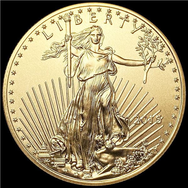 2015 US 1/2oz Gold $25 Eagle SUPERB GEM BU