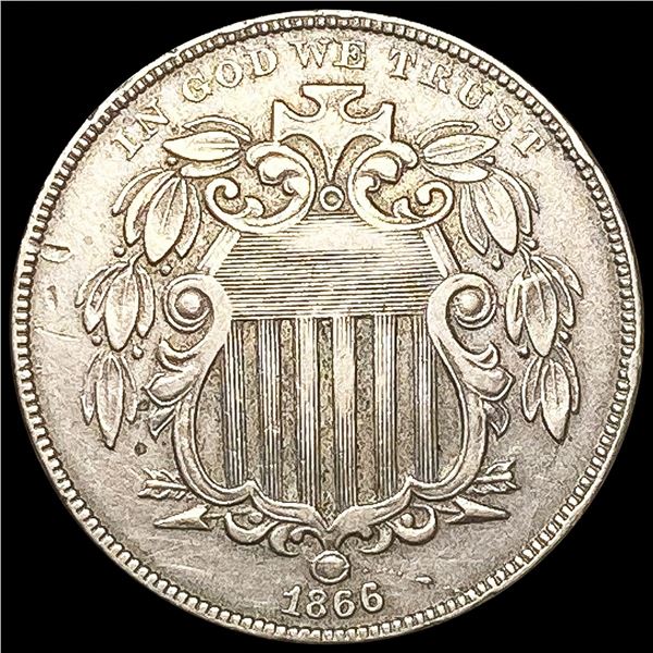 1866 Shield Nickel CLOSELY UNCIRCULATED