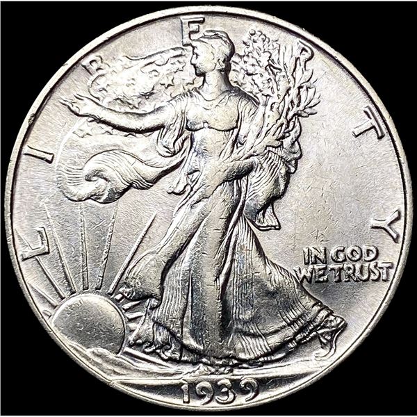 1939-S Walking Liberty Half Dollar CLOSELY UNCIRCU