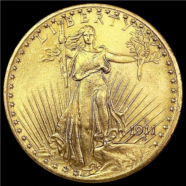 1911-D $20 Gold Double Eagle UNCIRCULATED