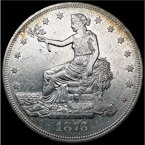 1876-S Silver Trade Dollar NEARLY UNCIRCULATED