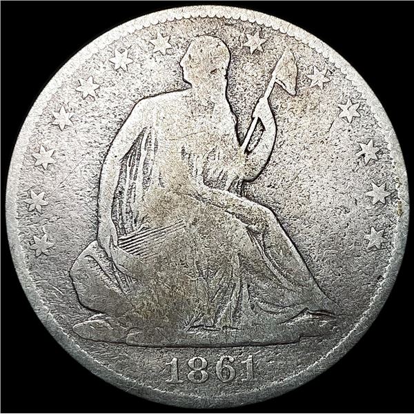 1861-O Seated Liberty Half Dollar NICELY CIRCULATE