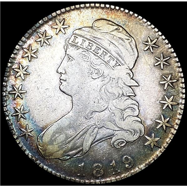 1819 Capped Bust Half Dollar LIGHTLY CIRCULATED