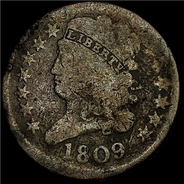 1809 Classic Head Half Cent NICELY CIRCULATED